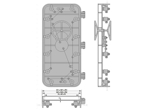 C121.Type:Normal steel door, Single-lever quick-action door, Wheel operated door : A0 ,A60 ,H120