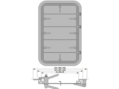 C124.Type:Normal steel door, Single-lever quick-action door, Wheel operated door : A0 ,A60 ,H120.
