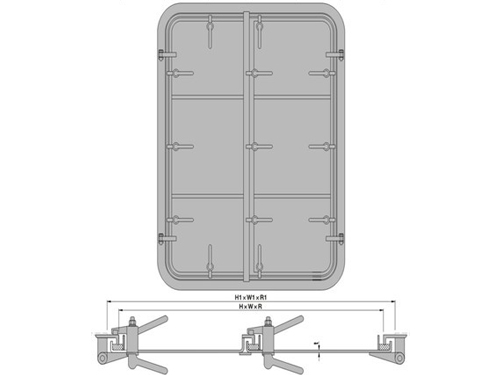 C127.Type:Normal steel door, Single-lever quick-action door, Wheel operated door: A0,A60 ,H120.