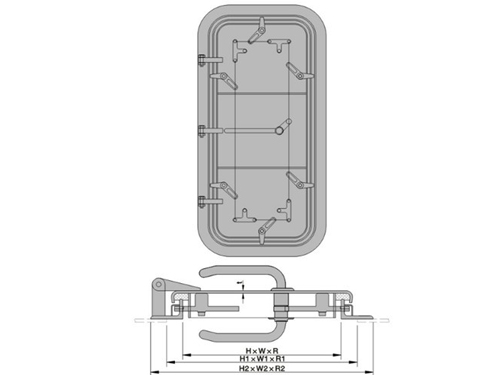 C129.Type:Normal steel door, Single-lever quick-action door, Wheel operated door: A0 ,A60 ,H120.